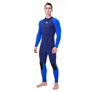 LOPILY Herren Sommer Surfbekleidung Wakeboarding Wetsuit 3MM Ganzkörperanzug Wassersport Anzug Neoprenanzug Schwimmanzug Surf