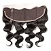ALI JULIA Pre Plucked Body Wave Lace Frontal Closure 13x4 Ear to Ear Free Part Natural Color (Lace frontal 16