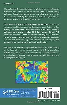 Plant Image Analysis Fundamentals And Applications S Dutta - 