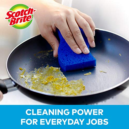 Scotch-Brite Non-Scratch Scrub Sponges, 24 Scrub Sponges, Lasts 50% Longer than the Leading National Value Brand