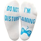 'Do Not Disturb I'm Gaming' Ankle Socks Great Novelty Gamer Gift For Gamers Who Have Everything!