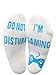 'Do Not Disturb I'm Gaming' Ankle Socks Great Novelty Gamer Gift For Gamers Who Have Everything!