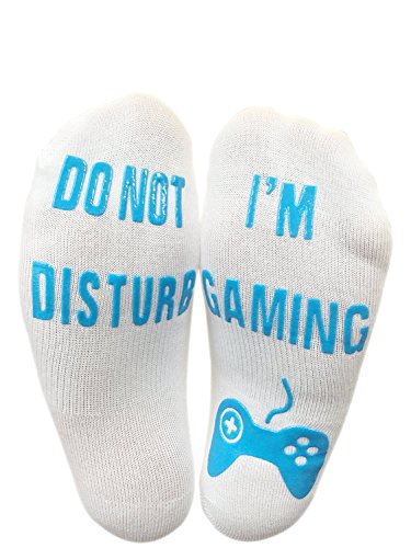 'Do Not Disturb I'm Gaming' Ankle Socks Great Novelty Gamer Gift For Gamers Who Have Everything! (Best 18th Birthday Presents For Boyfriend)