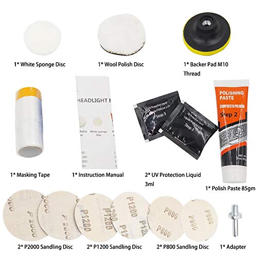 image for Leiyini Headlight Restoration Kits DIY Headlight Restoration Kit Headl
