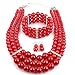 KOSMOS-LI Multi Layer Simulated Pearl Strand Costume Jewelry Set