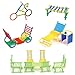 Beautyer 112 PCS Building Construction Toy Building Blocks Bars Different Shape Educational Construction Engineering Set 3D Puzzle