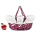 Durior Wicker Basket Woven Picnic Basket Empty Oval Willow Large Storage Basket with Double Handles Fruit Serving Baskets Easter Basket 15.5