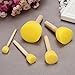 WFPLUS 40pcs 5 Sizes Round Paint Foam Sponge Brush Set Kids Painting Tools Sponge Stippler Set for Painting Crafts and DIY