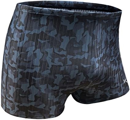 Swim Boxer Briefs Short Swim Jammer Camo Racer Mens Square Leg Swimsuit…