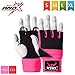 WYOX Gel Boxing Hand Wraps Inner Gloves for Men & Women, 80cm Quick Wrist Straps, Padded Knuckle Protection for Muay Thai Kickboxing, Hand Wraps for Boxing & Martial Arts (Pink & Grey, XS)