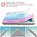 MoKo Case for iPad Pro 9.7 - Slim Lightweight Smart Shell Stand Cover with Translucent Frosted Back Protector for Apple iPad Pro 9.7 Inch 2016 Release Tablet, Water Color (with Auto Wake/ Sleep)