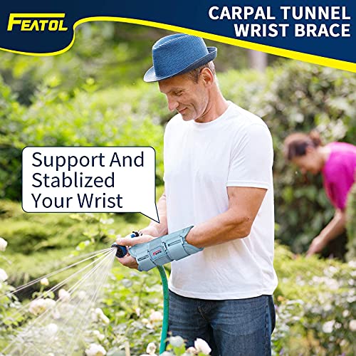 Wrist Brace for Carpal Tunnel for Women Men, Adjustable Night Sleep Support Brace with Splints Right Hand, Small/Medium