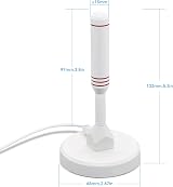 LEADSIGN TV Aerial Indoor Outdoor Amplified 120+ Miles 4K HDTV Antenna view 4