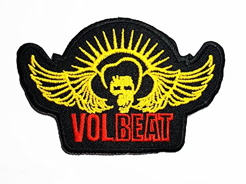 Volbeat Guitar Gangsters and Cadillac Music Band Logo patch Rock Heavy Metal Punk Music Band Logo Patch Sew Iron on Embroidered Badge Sign Costume Gift