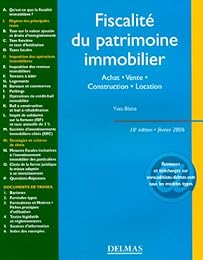 Fiscalité du patrimoine immobilier