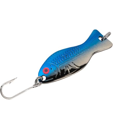 Al's Goldfish Lure Co. Glow-in-The-Dark Helgy Ice Fishing Jig/Spoon with Treble Hook. Jigging Lure for Crappie, Perch, Panfish, Trout and Bass. IH100 G