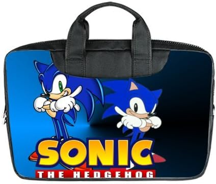 Portable Laptop handbag Custom Sonic the Hedgehog Durable High Quality Laptop Bag Sleeve for Macbook Air 15 Inch (Twin sides)