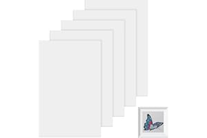 Lot de 5 planches de montage autocollantes sans acide pour point de croix - Fournitures de point de croix autocollantes pour 