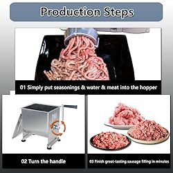 CLIVIA Meat Mixer, 15 Pound Meat Mixer for