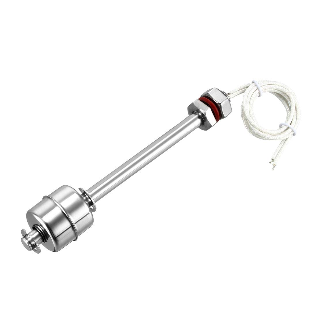 Sourcingmap Stainless Steel Float Switch for Water Pump Tank Swim Pool Garden Pond Liquid Water Level Sensor M17 140mm Length