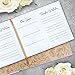 Wedding Guest Book | Perfect Bridal Registry for Signature & Messages | Best Shower Gift | Wedding Day Memory Book | Hard Cover with Gold Foil, 64 Gold Gilded Pages & Ribbon Bookmark | 7” x 9”