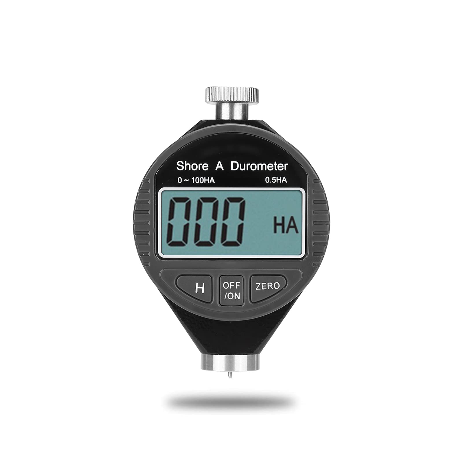 Hardness Tester Meter, Akozon Digital 100HD Type A Durometer Shore General Rubber Hardness Tester LCD Display Meter Test for Soft Materials Synthetic Rubber Polybasic Grease Leather Wax