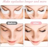 URAQT Eye Gel Pads 50 Pairs with 10 Eyelash Brushes Pink Pro Salon view 4