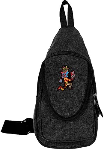Crazy Cool Casual Canvas Unbalance Backpack Sling Bag Shoulder Bag Chest Bag For Men & Women--Hatchetman Icp Logo