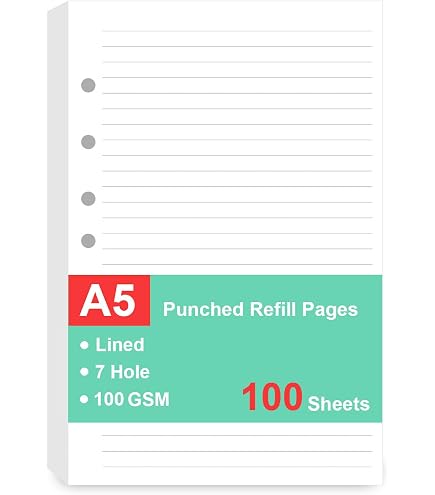 Extra Discussion Pages For Classic Size Meeting Manager - 50 Sheets, 5.5x8.5", 7-Hole Punched For Franklin Covey - View #7