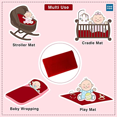 Mee-Mee-Reusable-Mat-Water-ProofExtra-Absorbent-Dry-SheetsBed-Protector-Medium-Maroon