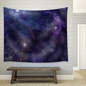Deep Space Wide Background Website Header - Fabric Wall Tapestry Home Decor - 51x60 inches