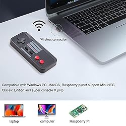 KIWITATA 2.4G Wireless USB Controller for Retro NES