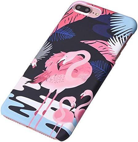 Noctilucent Flamingo, Amesica for iPhone 7 Plus Case, [Perfect Fit], Flex Hybrid PC Material Protective Case, Mobile Phone Back Cover Bumper for Apple iPhone 7 Plus (5.5 inch) -(2016)