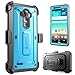 SupCase LG G4 Case, Full-Body Rugged Holster Case with Built-in Screen Protector for LG G4 2015 Release, Unicorn Beetle PRO Series - Retail Package (Blue/Black)