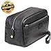 Leather Trave Toiletry Bag Dopp Kit for Men with Roomy Pockets