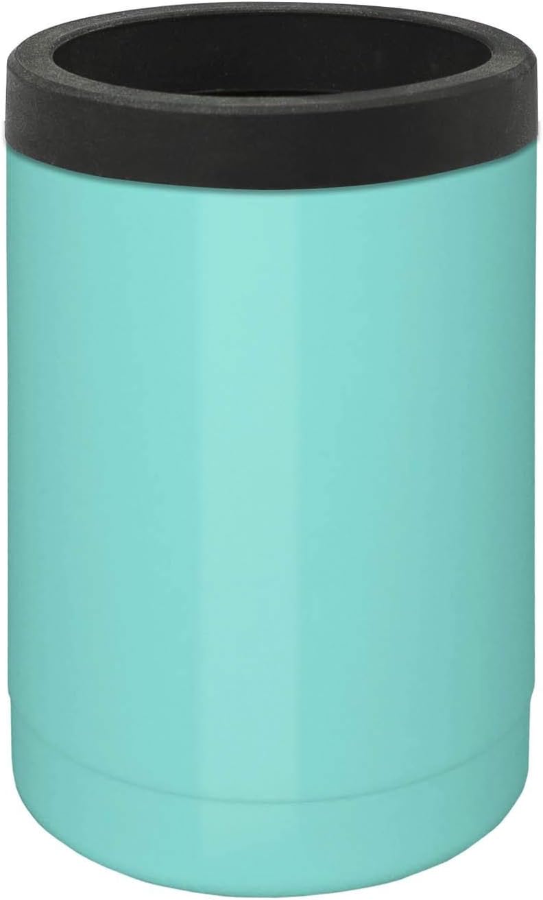 True North Stainless Steel Insulated Beer Holder, Can Cooler, Keeps Drinks Ice Cold For 12 Hours, Fits All 12 oz Cans and Bottles, Beach Seafoam