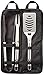 Siskiyou Sports NFL Steel BBQ Tool Set (3-Piece) with Bag