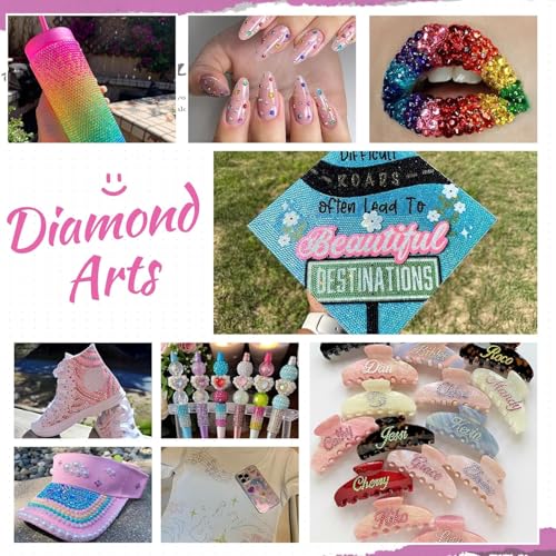 ORCHID M® 40 Colors 32000Pcs Resin Jelly Rhinestones, Multicolor 3mm Flatback Gems for Diamond Art, 3Pcs 10ml B7000 Jewelry Glue for Clothes Shoes Nail Art Diamond Painting Makeup DIY