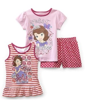 Baby- Sofia the First Toddler Girl's T-shirt, Tunic & Shorts (4t)