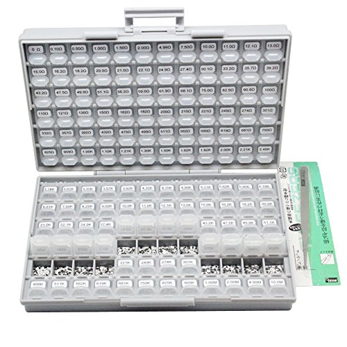 Brand New 1206 Size, 144 Values, 100Pc/Value 1% Sample Resistor Kit Distributed In Box-All Enclosure E96 Serial 0Ohm To 1Mohm Designer Kit (628586512467)