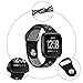 Amawell Fitbit Versa Bands for Women Men,Sport Soft Silicone Replacement Breathable Strap Bands for New Fitbit Versa Smart Fitness Watch (Black&Gray, 5.5