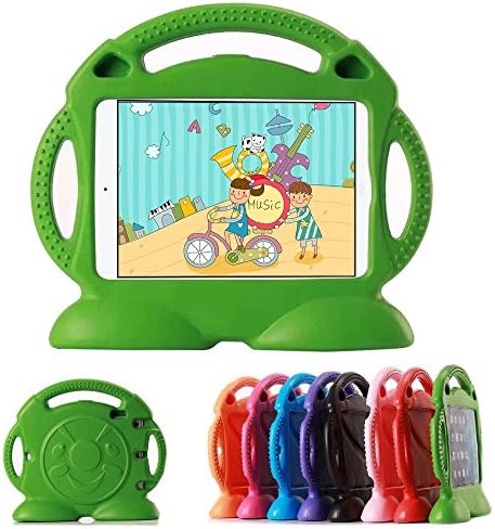 Lioeo Apple iPad Mini Case for Kids with Handle Durable Lightweight Shockproof Kids Proof Protective Cases for Apple iPad Mini 4 3 2 1 7.9 inch NOT for ipad 2 3 4 or ipad Air (Green)