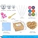 Caydo 78 Pieces DIY Soap Bath Bomb Mold Set with Instructions, 3 Size DIY Metal Bath Bomb Molds, Eyedropper Tools, Gauge Spoon Set, Shrink Wrap Bags, Hand Made Stickers for Crafting Your Own Fizzies