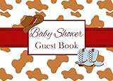 Baby Shower Guest Book: Western Cowboy Advice for Parents and Gift Log by M2MParty Designs