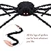 Giant Halloween Spider 4.9ft/150cm With LED Eyes Scary Spider Toys for Kids Outdoor Halloween Decorations Trick or Treat