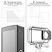 AFUNTA Screen Protector Compatible Xiaomi Yi II 4k Action Camera (for Screen & Protective Case), 2 Pack (4 Pcs) Anti-Scratch Waterproof Tempered Glass Compatible Xiaomi Yi 2 4k Film Accessory