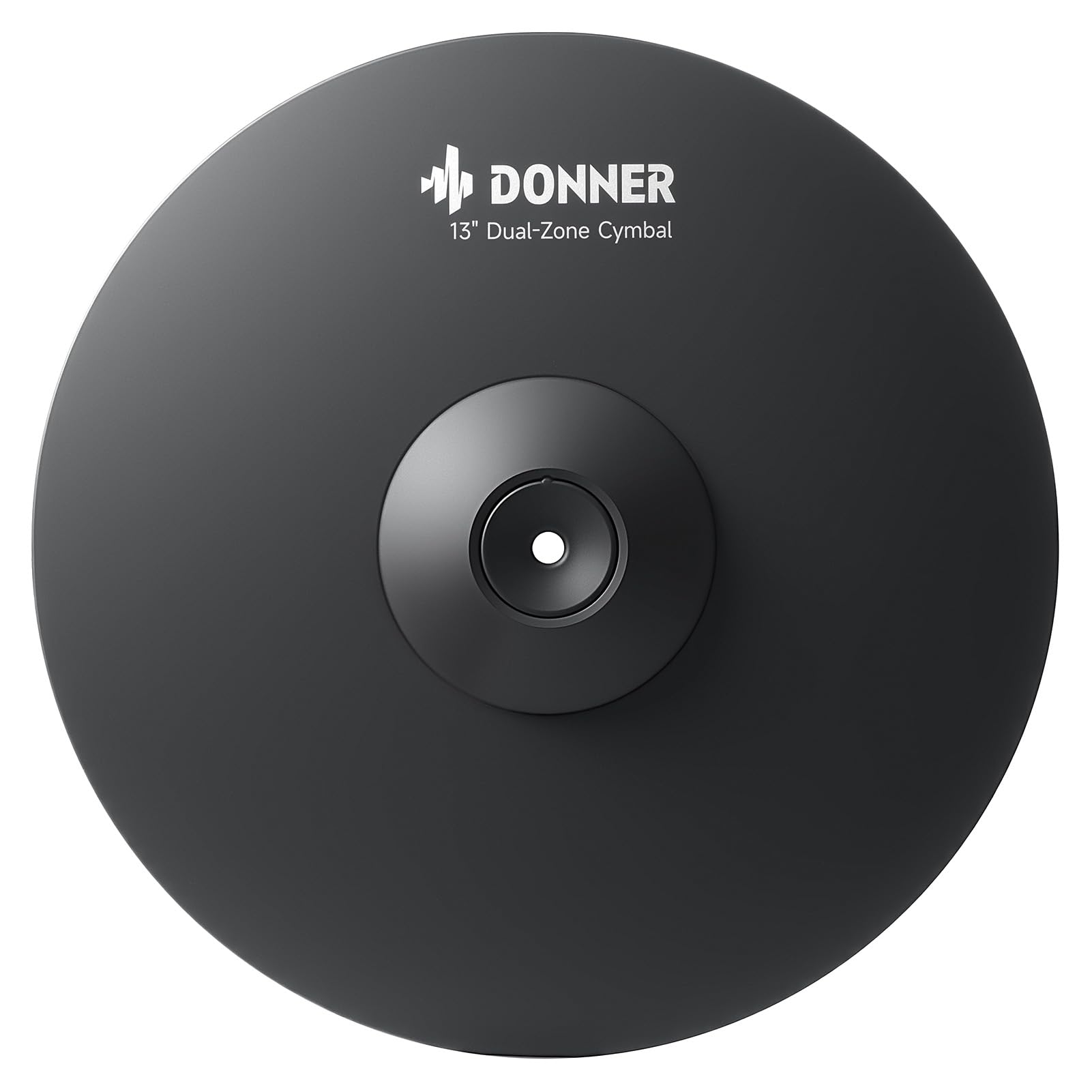 Photo 1 of Donner Mute Cymbal for Electronic Drum Set, 13-inch Dual Zone Crash for Electric Drum Kit, 2 Zone E Cymbal for Digital Drum (CYB-13D)