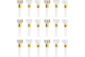 Toyvian 30PCS Musical Blow Outs Glitter Party Blowers Noisemaker Birthday Squawkers Noise Makers for Kids Birthday Holiday New Years Party Favors Goodie Bag Stuffers Fillers