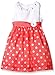 American Princess Girls' Polka Dot Shantung Dress