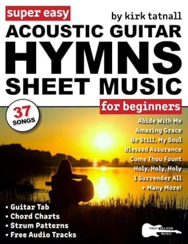 Super Easy Acoustic Guitar Hymns Sheet Music for Beginners: Guitar TAB ...